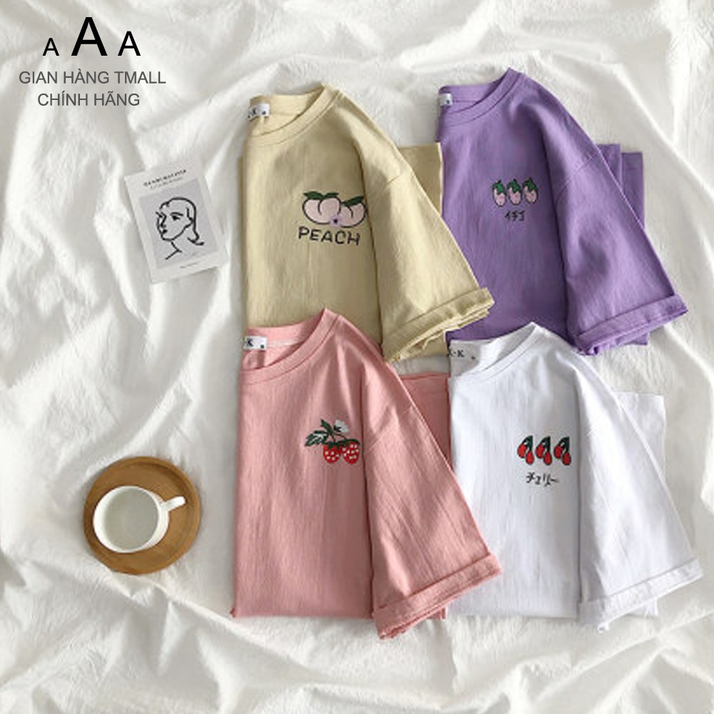 Áo thun tay lỡ AAA dáng Unisex form rộng phong cách Ulzzang nhiều mẫu khác nhau