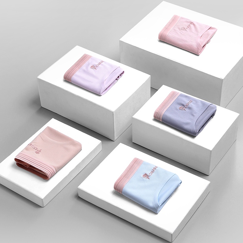 Quần Lót Cotton Lưng Vừa Thoáng Khí Kháng Khuẩn Thoải Mái Chất Lượng Cao Cho Nữ