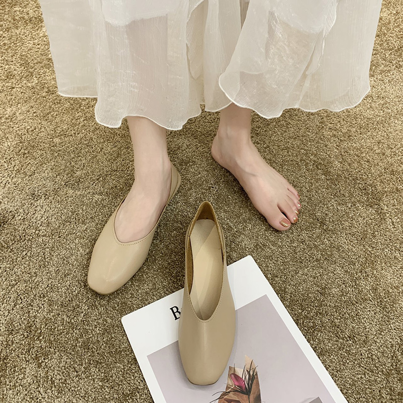 Giày Da Bệt Đế Bằng Thời Trang Cho Nữ