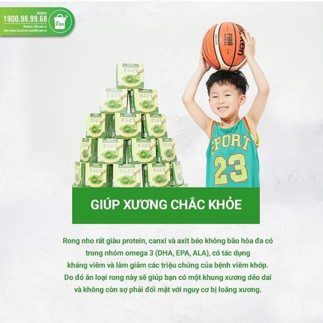 Rong nho tách nước sabudo và green food gói 20g tặng kèm sốt mè rang | BigBuy360 - bigbuy360.vn