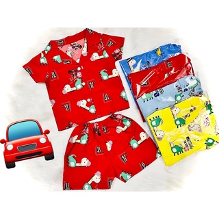 Bộ Lụa Pijama Tay Ngắn Bé Trai (8-14kg) (giao màu ngẫu nhiên)