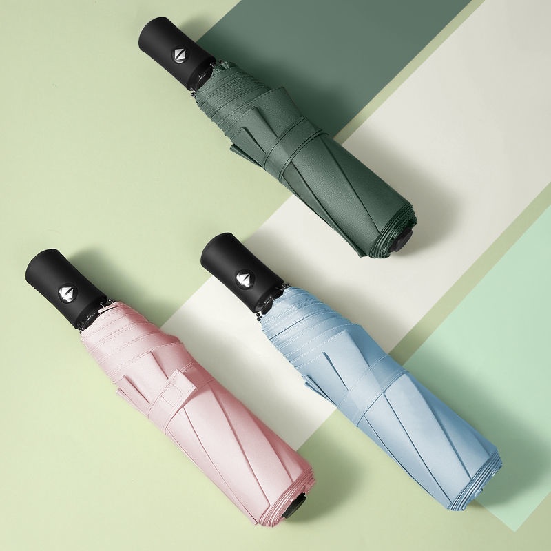 Dù Xếp Tự Động Cỡ Lớn Che Nắng Keo Chống Nắng Màu Đen Cho Nam Và Nữ