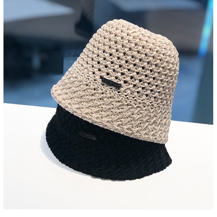 Mũ Bucket Dệt Kim Hở Lỗ Phong Cách Hàn Quốc Thời Trang Xuân Hè Cho Nữ