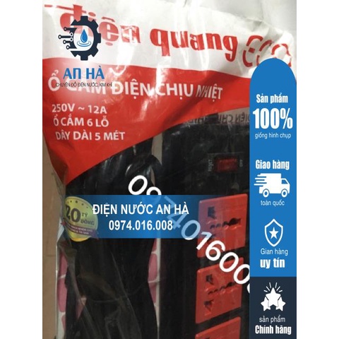 Ổ CẮM ĐIỆN QUANG 6Lỗ 2 Mét, 5Mét