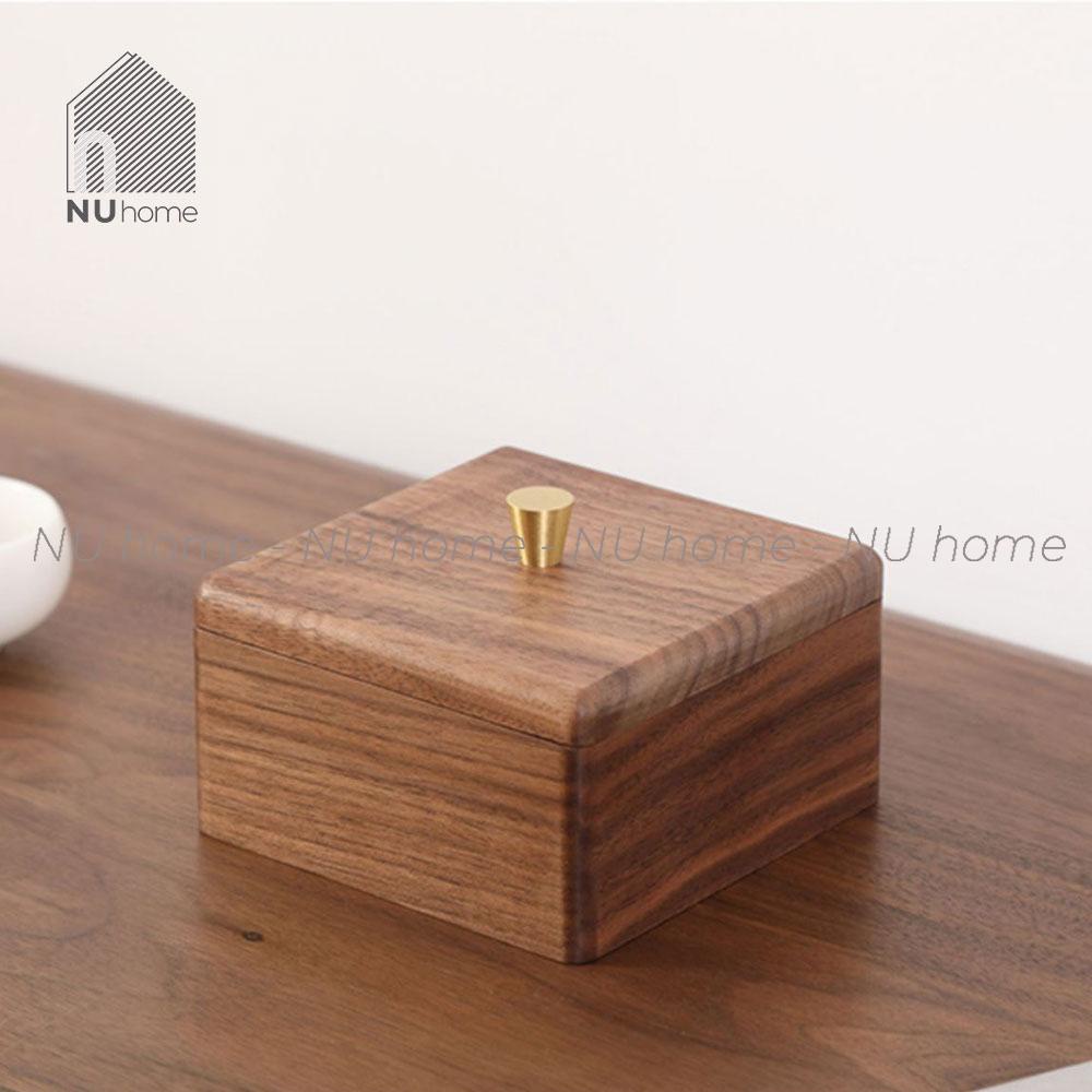 nuhome.vn | Hộp gỗ đựng đồ - Riku, được thiết kế đơn gian có nắp bằng chất liệu gỗ tự nhiên cao cấp