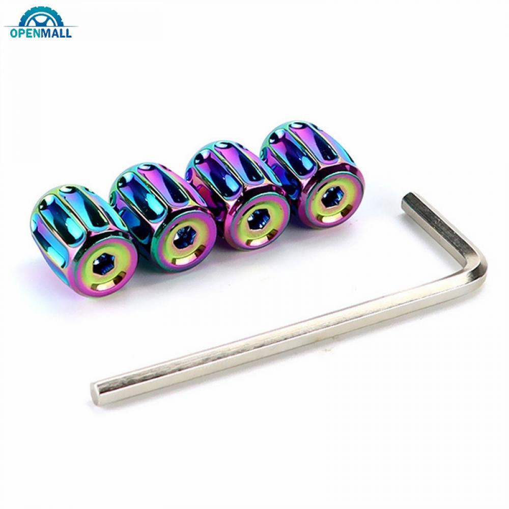 Set 4 Nắp Đậy Van Bánh Xe Ô Tô Chống Trộm Tiện Lợi