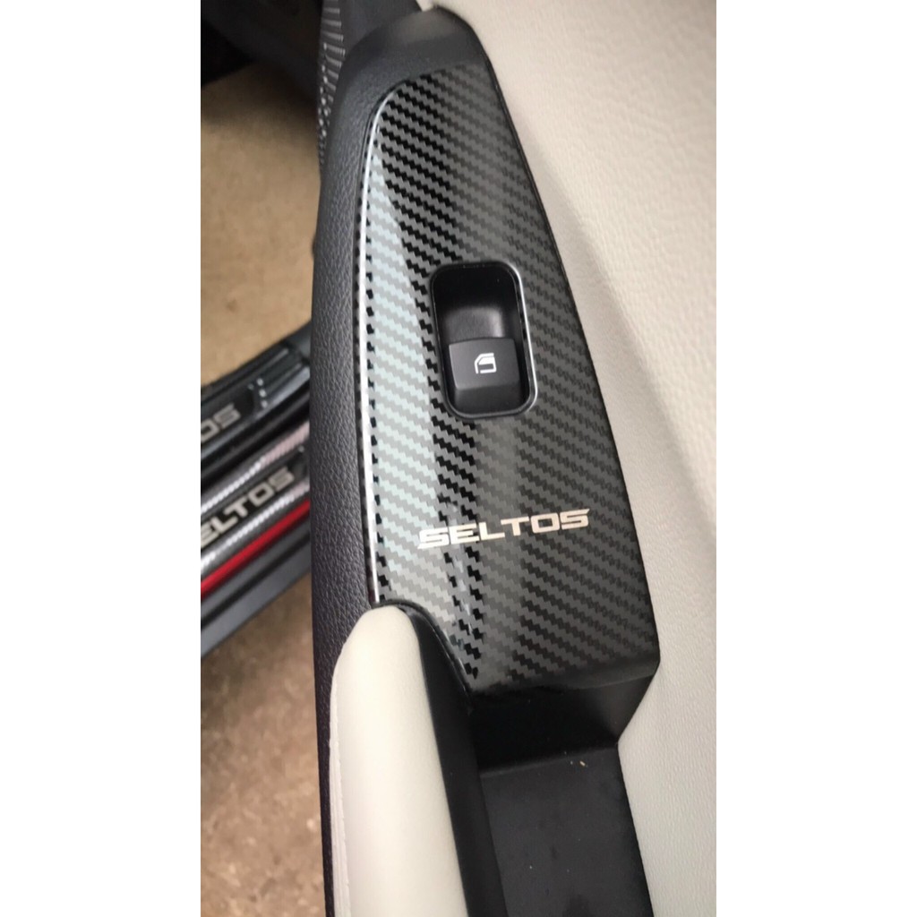 Ốp Nội Thất Kia Seltos 2020 - 2023 - Bộ 6 Chi tiết 2 Mẫu Titan và Carbon