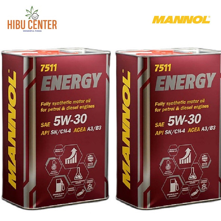 Nhớt Tổng Hợp Toàn Phần MANNOL Energy 5W30 4 Lít