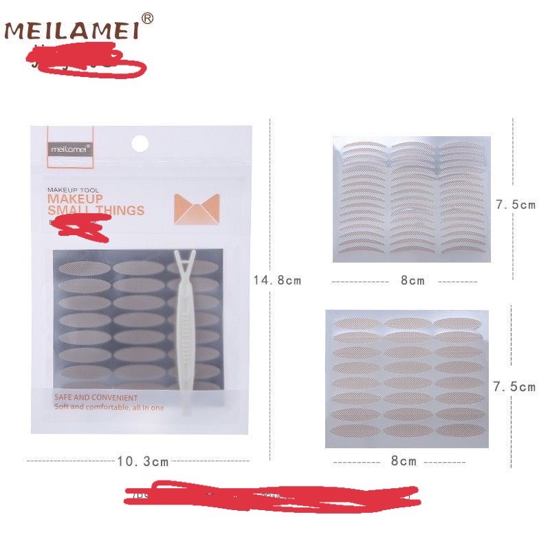 Miếng dán kích mí Meilamei túi 72 đôi