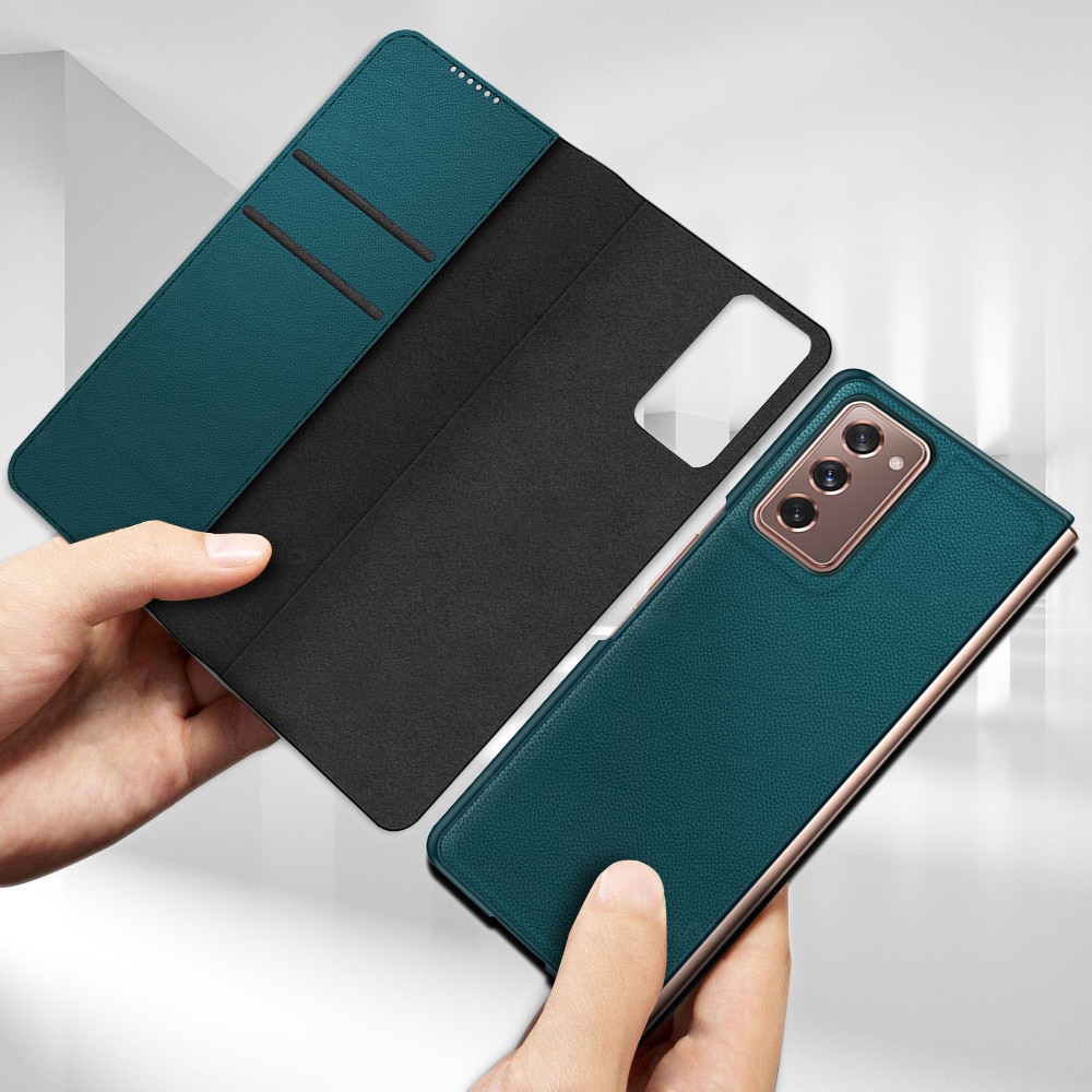 Bao da điện thoại nắp lật dạng ví cho Samsung Galaxy Z Fold 4 5G Samsung Z Fold3