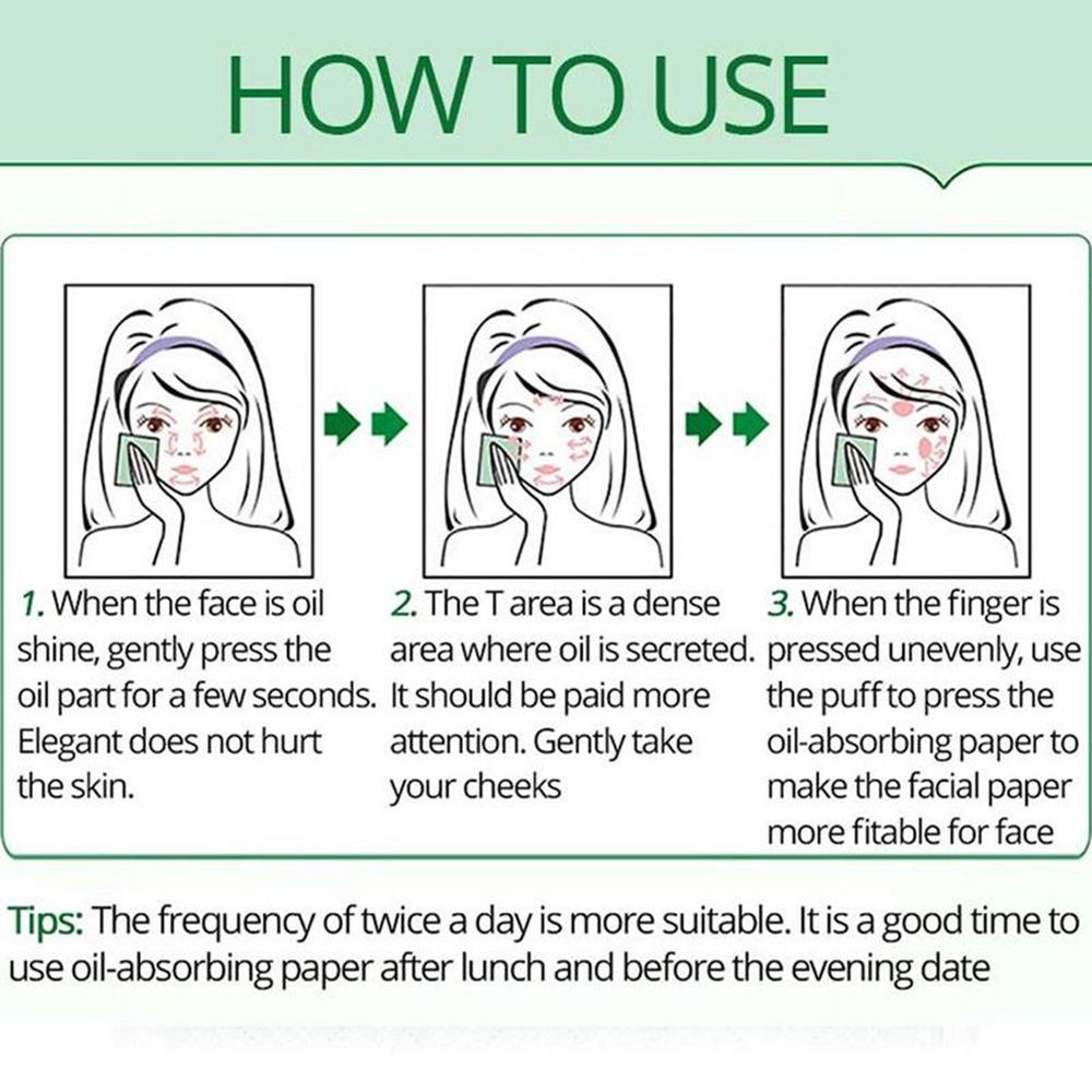 [Hàng mới về] 100 Tờ giấy thấm dầu se khít lỗ chân lông cho nữ