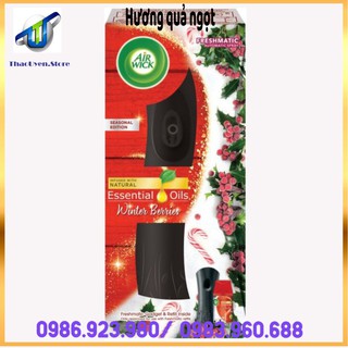 [ XẢ KHO ] Bộ phun tinh dầu tự động Air Wick Winter Berries 250ml TD061 - hương quả ngọt .