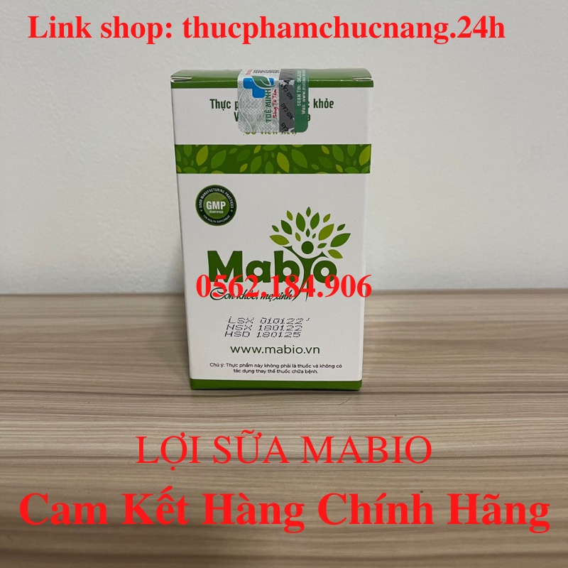 🌸 Lợi Sữa Mabio nâng cao chất lượng và số lượng sữa Cam Kết Chính Hãng