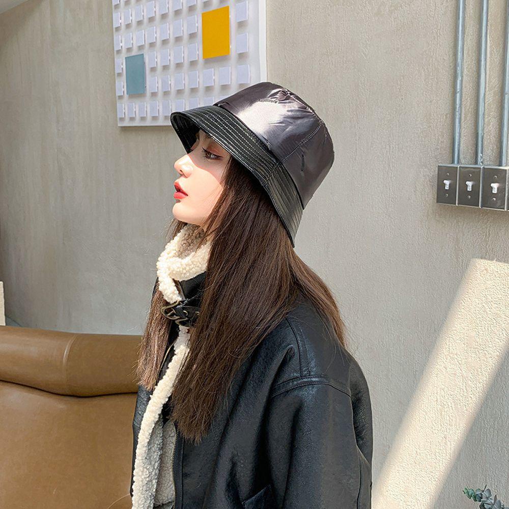 Mũ Tai Bèo Chất Liệu Da PU Mềm Mại Phong Cách Retro Cho Nam Nữ VANES1