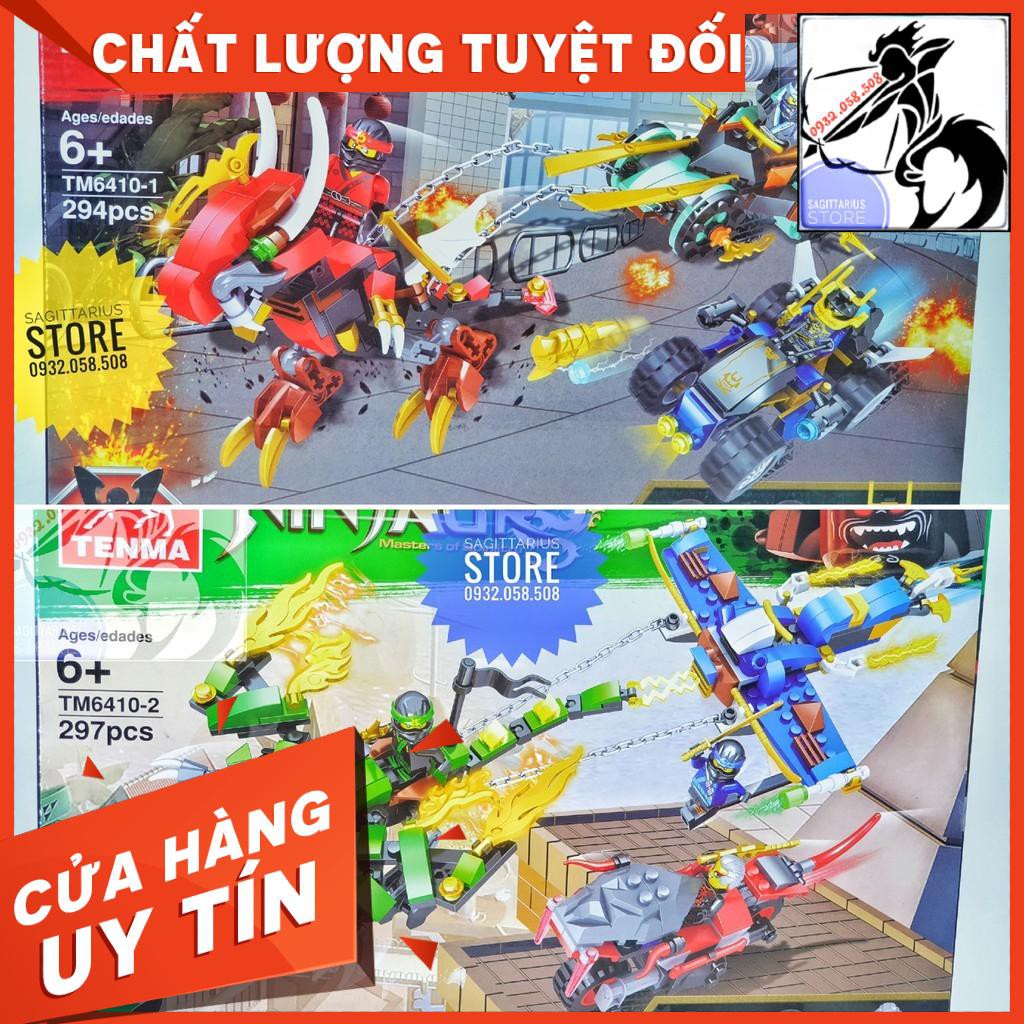 Combo 2 Hộp Lego NinjaGo TENMA 6410-1 & TENMA 6410-2 ( 591 Mảnh ) [Hàng Có Sẵn]