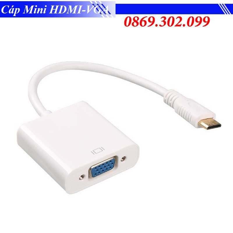 [Mã ELHACE giảm 4% đơn 300K] Cáp chuyển Mini HDMI sang VGA