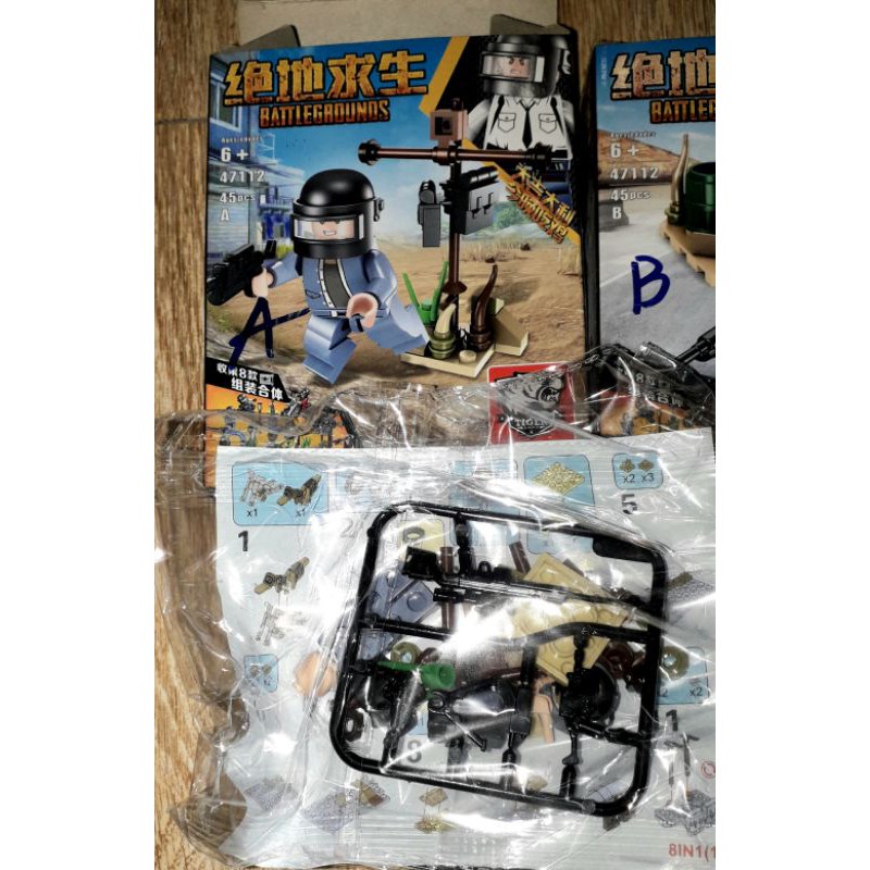 Lắp ráp 1 hộp LegoBattleguonds 47112 có nhiều chi tiết