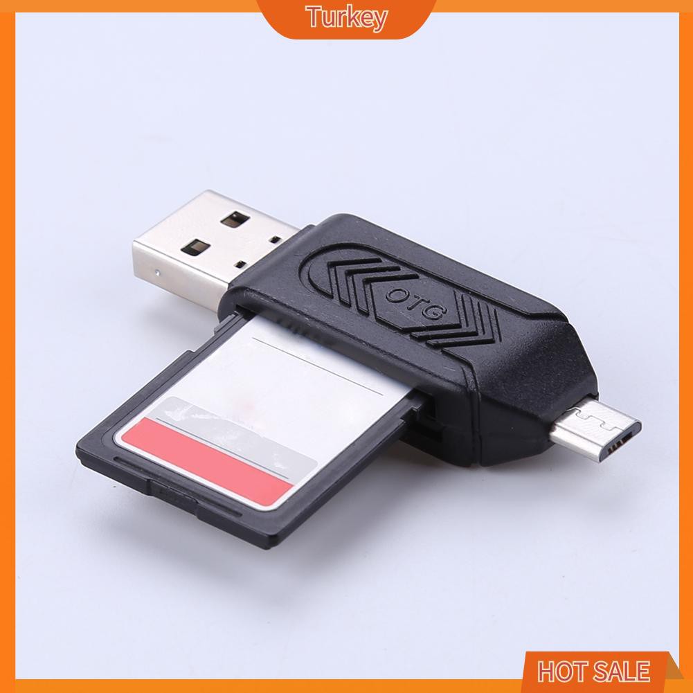 Đầu Đọc Thẻ Nhớ Usb2.0 Otg 2 Trong 1