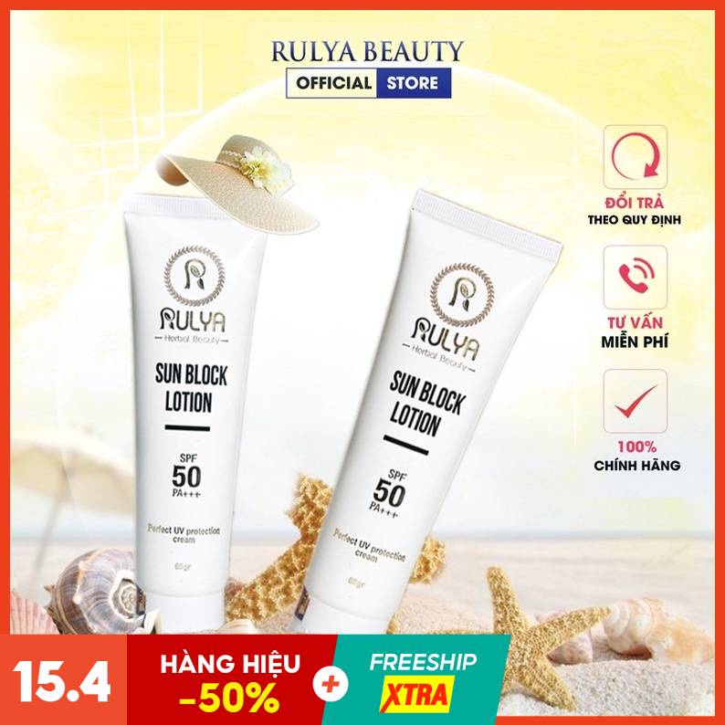 Kem Chống Nắng RULYA SUN BLOCK LOTION SPF 50 PA +++