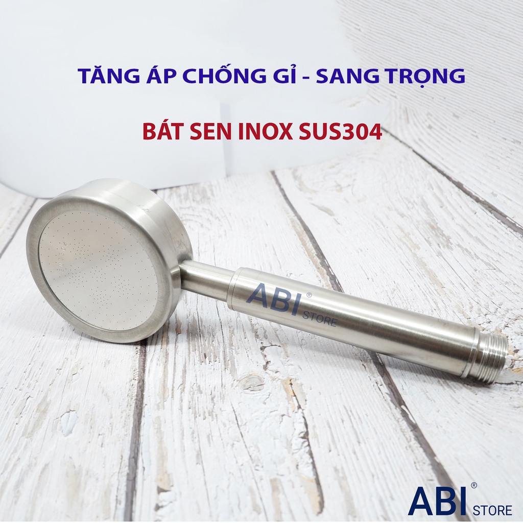 Bát sen tắm inox 304 hàng dày đẹp, dây bát vòi hoa sen tăng áp lực nước cao cấp