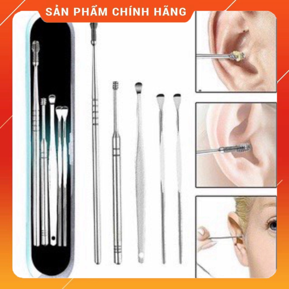 Bộ 5 Dụng Cụ Lấy Ráy Tai iNox