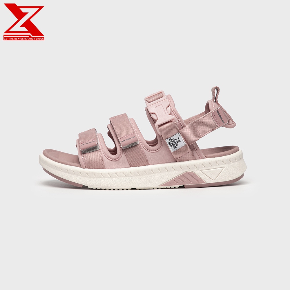 Sandal Nữ 3 quai ZX Pink - phiên bản tone hồng cá tính - đế êm chống lún