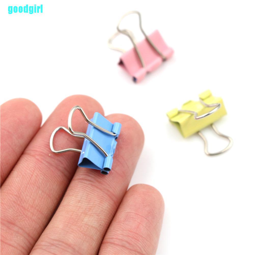 Set 60 Kẹp Giữ Tài Liệu 15mm Bằng Kim Loại Nhiều Màu Tiện Dụng Cho Văn Phòng
