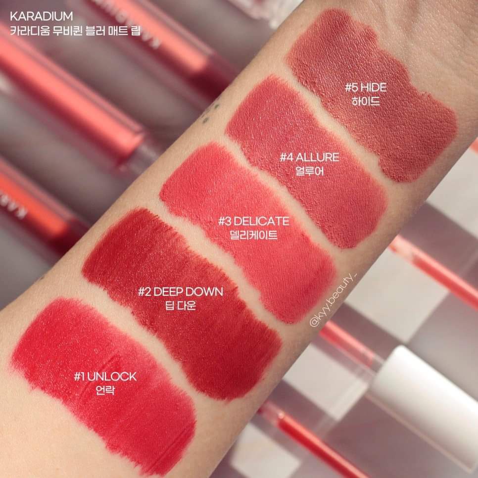 Son Kem Lì, Mịn Mượt Môi Karadium Movie Queen Blur Matte Lip 3.4g