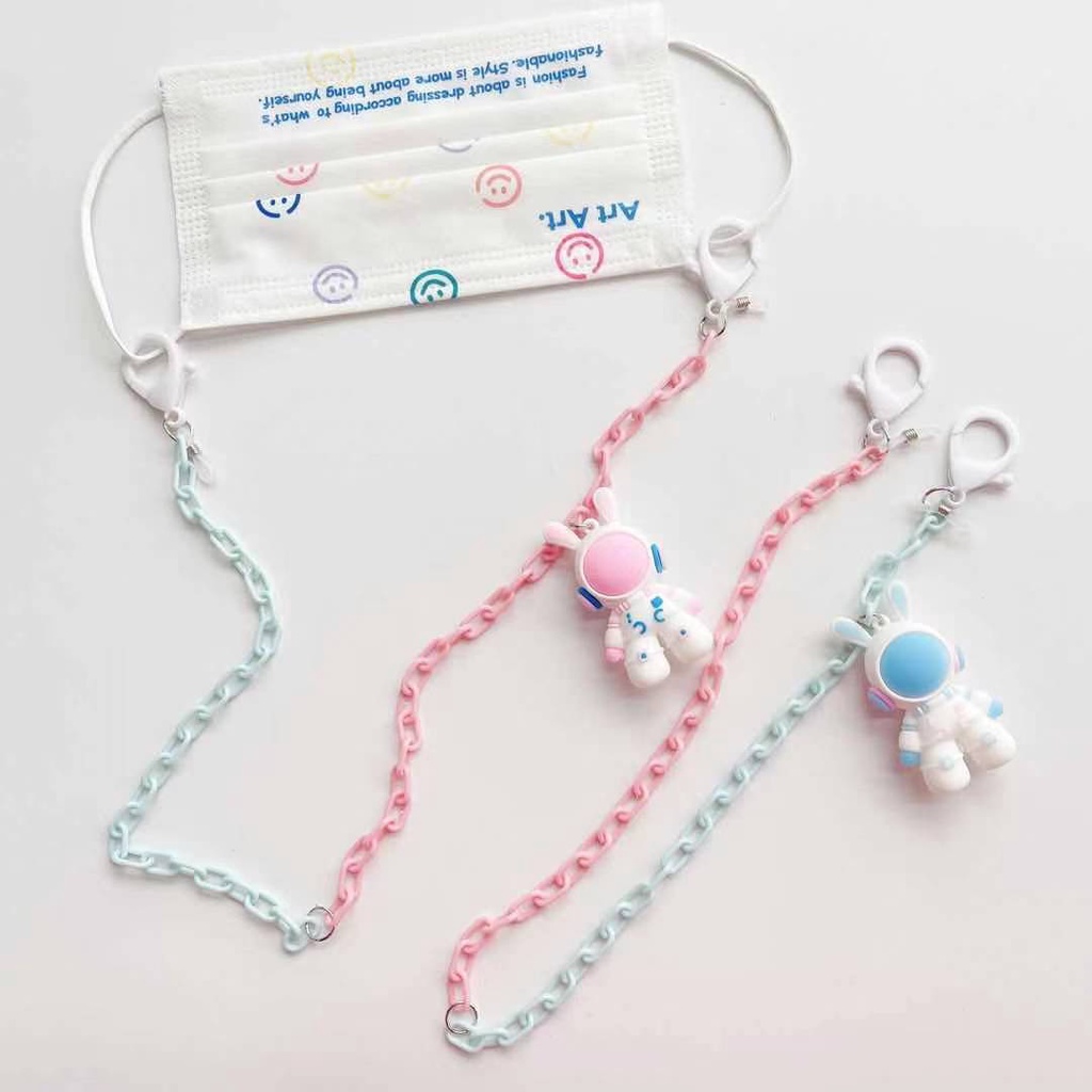 Dây Đeo Mắt Kính Hình Phi Hành Gia Bằng Acrylic Phong Cách Hàn Quốc Mới