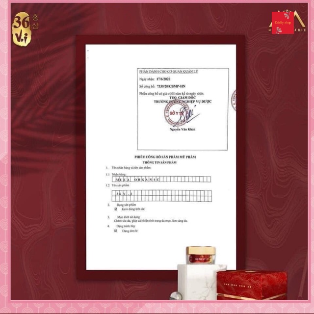 Cao mụn sâm đỏ 36 vị Meea Oranic 15g