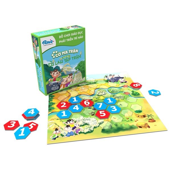 Trò Chơi Boardgame Amo - Cờ Ma Trận (Phiên Bản Cờ Lau Tập Trận)