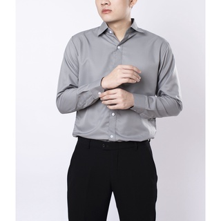 Sơ mi nam trơn ko nhăn, kate lụa thấm hút SM001
