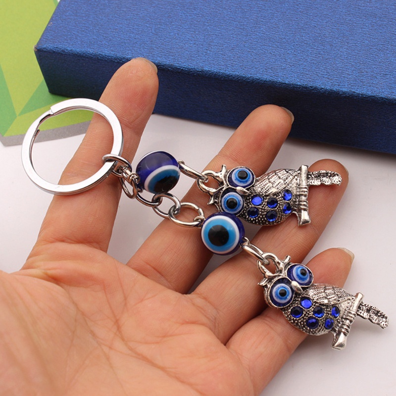 Chuông gió treo tường hình cú mèo may mắn