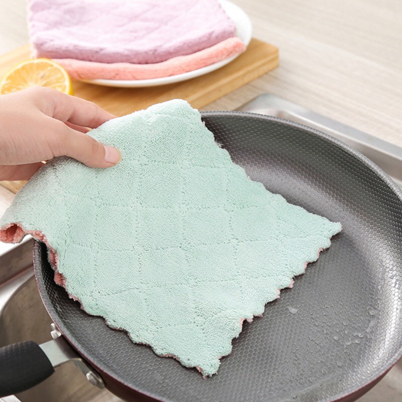 Khăn lau dầu Ecozy khăn lau siêu thấm hút lau bếp đa năng lau dầu 2 mặt