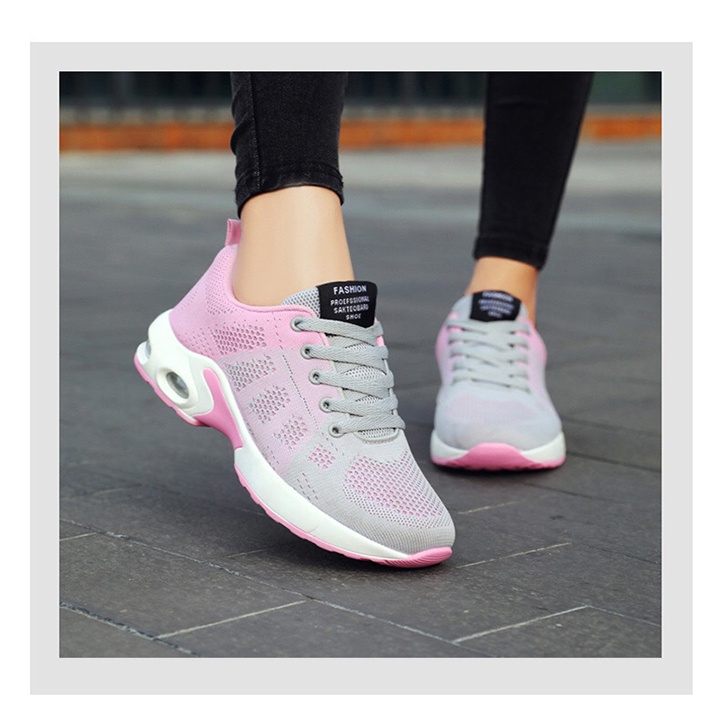 🚛SẴN HÀNG TẠI KHO HÀ NỘI🚛Giày thể thao nữ đi làm ,đi chơi,chạy bộ đế cao su đệm khí êm chân 4 màu MINOKA GTTN02