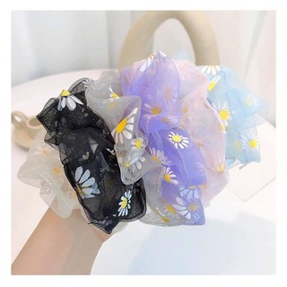 Dây cột tóc scrunchies set cúc 6 màu siêu xinh