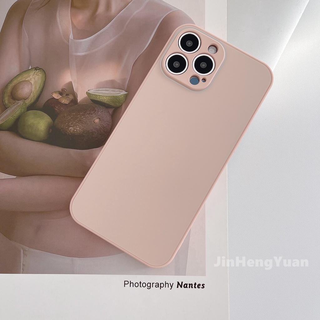 Ốp Điện Thoại Mặt Kính Cứng Chống Bám Vân Tay Cho IPhone 13 12 11 Pro Max