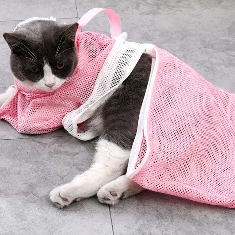 Túi Lưới Tắm Mèo Chống Cào Móng Đa Năng
