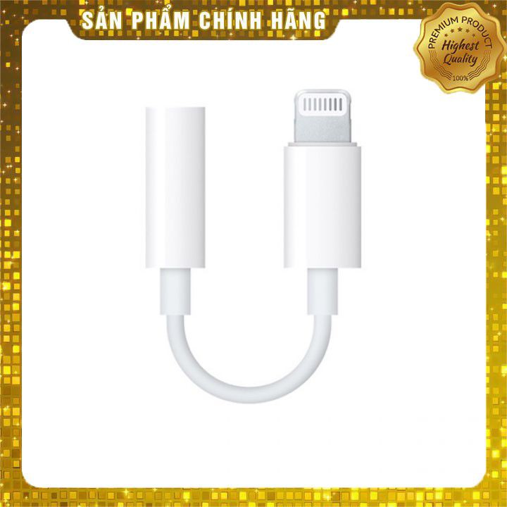 [HÀNG CHÍNH HÃNG + BH 1 NĂM] Cáp Chuyển Đổi Lightning Sang 3.5 mm, Jack Chuyển Đổi Tai Nghe iPhone - Hàng Zin Bóc Máy