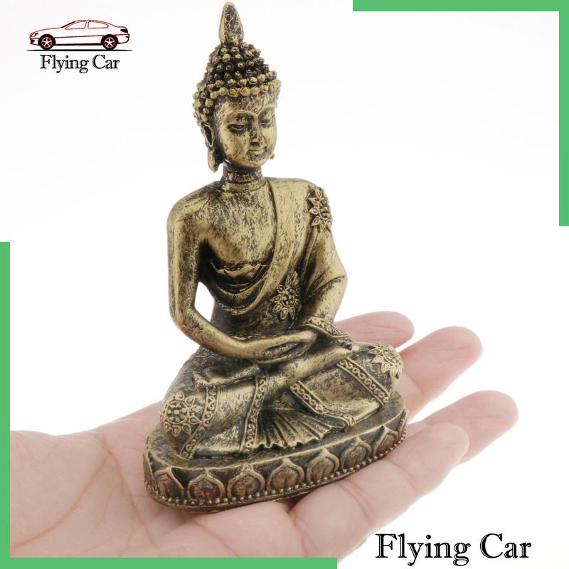 Mô Hình Tượng Phật Bằng Đá Cát Màu Bạc Trang Trí Nhà Cửa 2