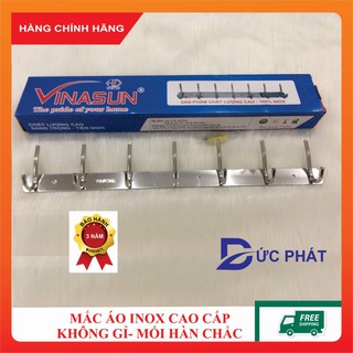 Mắc áo inox không gỉ, móc treo quần áo gắn tường