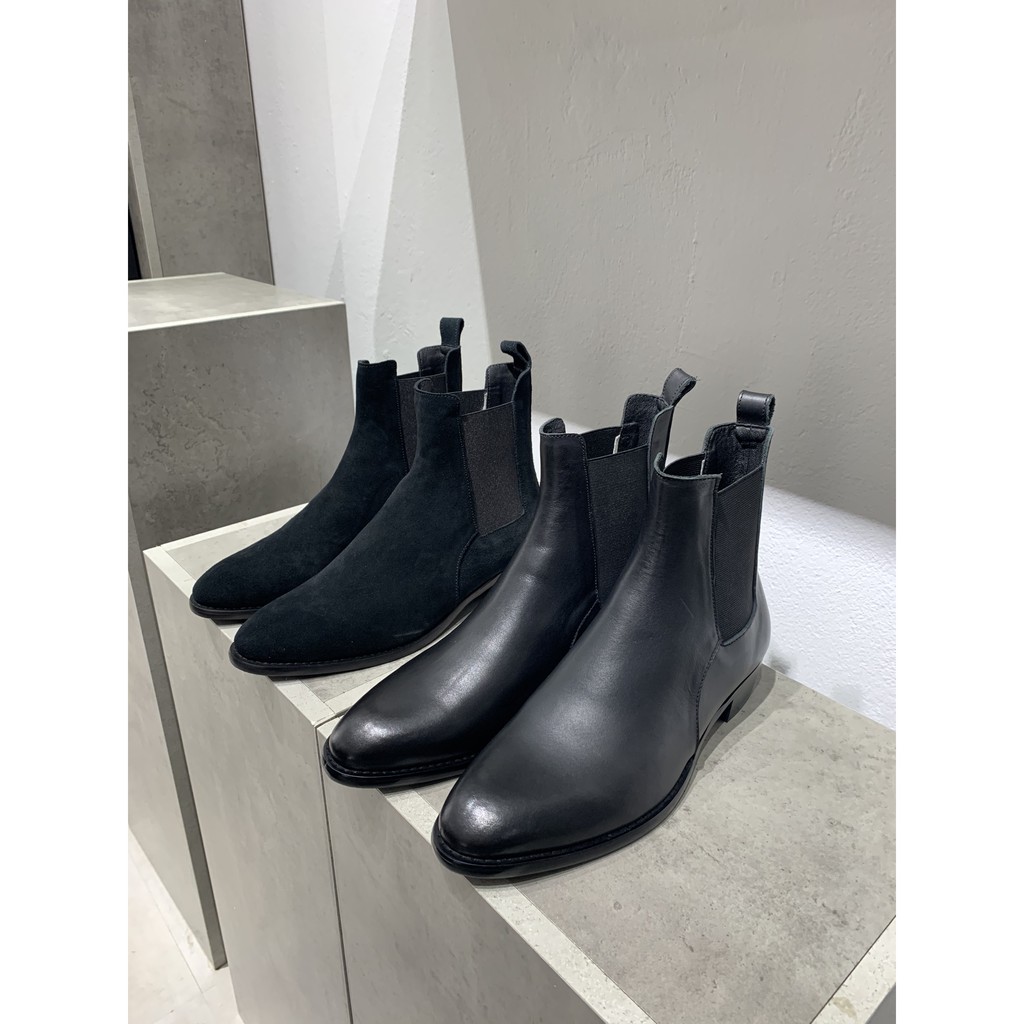 Giày nam Chelsea Boots Da Bò Đế Phíp Cao Cấp Đế BẢO HÀNH 12 THÁNG. Tặng Phụ Kiện