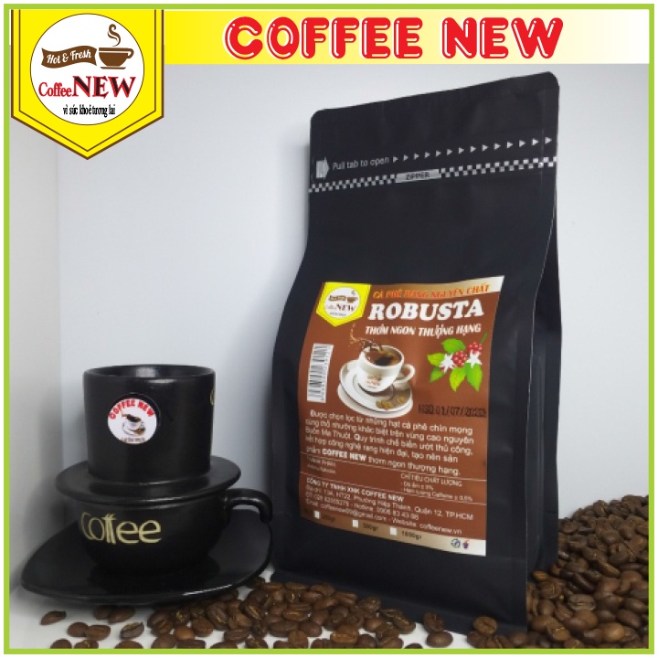 1Kg Cafe Robusta Nguyên Chất-2Gói 500g Loại Hảo Hạng-Thể Chất Mạnh-Hương Thơm Nồng-Hậu Đậm-Vị Đắng-Coffee New | BigBuy360 - bigbuy360.vn