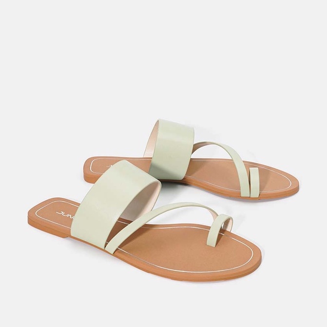 Dép Bệt Nữ Xỏ Ngón 1cm Thời Trang JUNO Quai Chéo Thời Trang SD01106