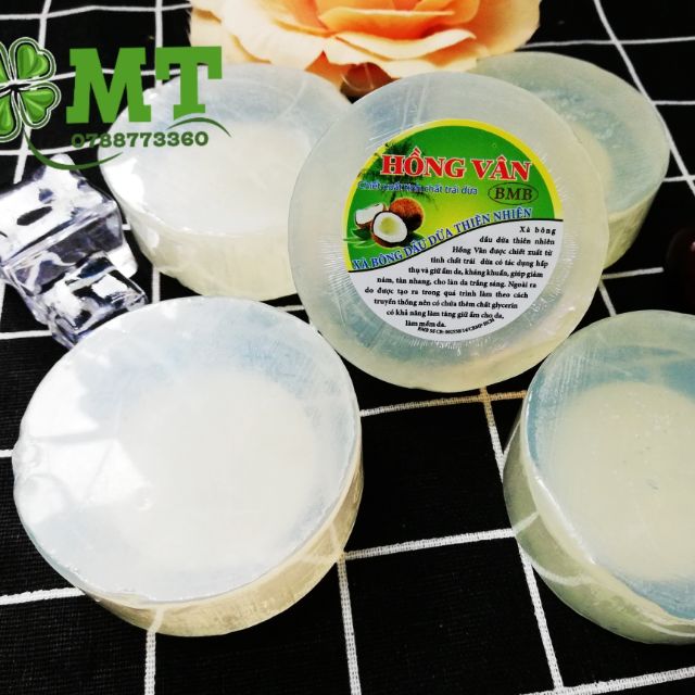 Xà bông dừa Hồng Vân set 4 cục