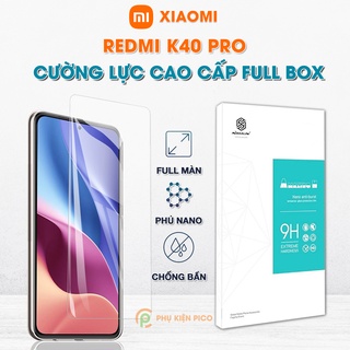 Kính cường lực Redmi K40 Pro full màn hình chính hãng Nillkin Amazing H trong suốt - Dán màn hình Xiaomi Redmi K40 Pro