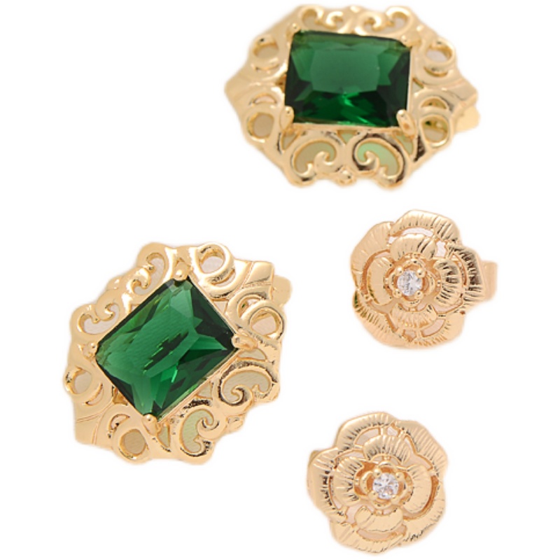 Khóa Cài Đồng 14K Đính Ngọc Trai Zircon Thông Dụng Chuyên Dùng Làm Vòng Tay/Dây Chuyền/Trang Sức Thủ Công