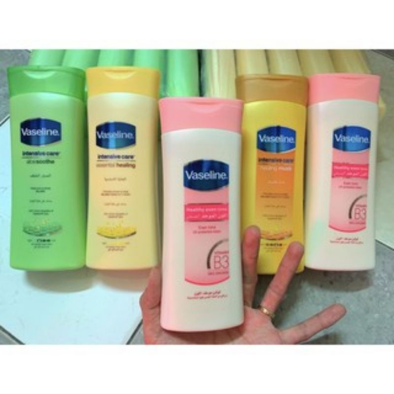 Sữa dưỡng thể Vaseline Heathy White 400ml, Dưỡng Trăng, Dưỡng Ẩm Da Toàn Thân.