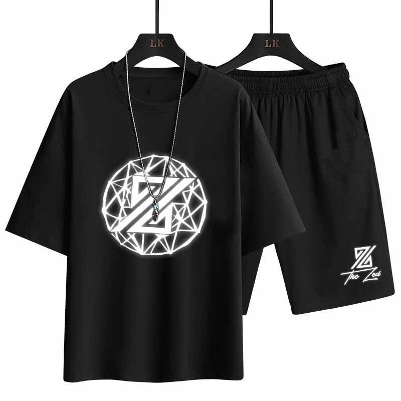 ✴ ÉP NHIỆT PHẢN QUANG ✴ Bộ Thể Thao Nam mùa hè mặc ở nhà chất Cotton Xốp Thái siêu xịn cộc tay CHỮ Z