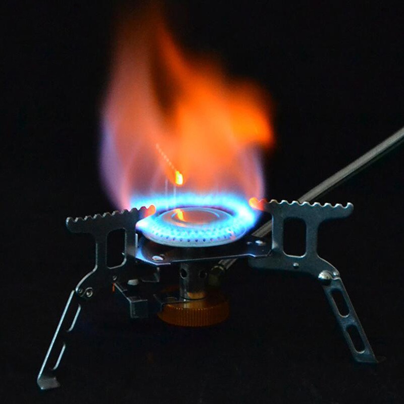 Bếp Ga Mini Chống Gió Tiện Dụng Cho Hoạt Động Ngoài Trời
